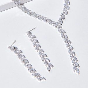 AAA Diamonelle Bridal Necklace & Earrings Set